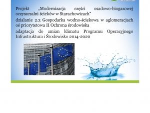 Projekt Modernizacja części osadowo-biogazowej Oczyszczalni Ścieków w Starachowicach